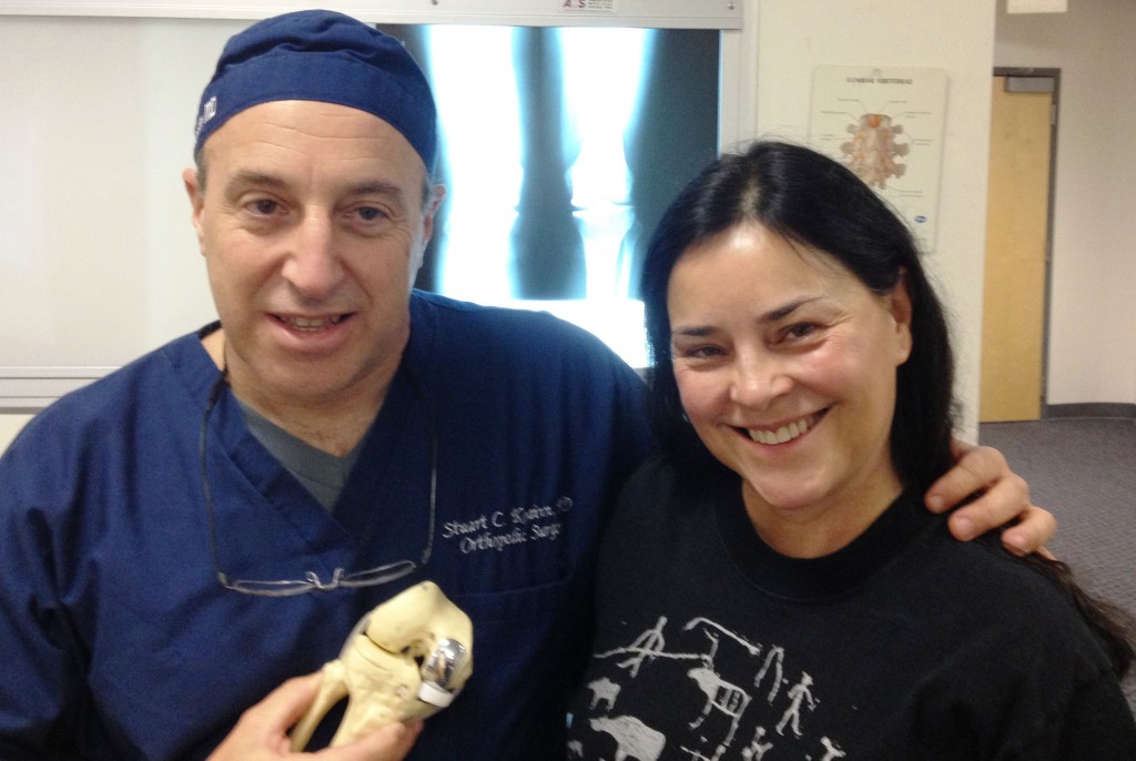 Diana Gabaldon "likes" partial knee replacements. Dr ...