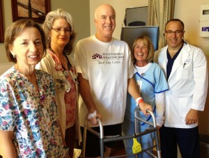 The nurses on the 6 West Total joint center floor at Osborn are specially trained to take care of joint replacement patients.